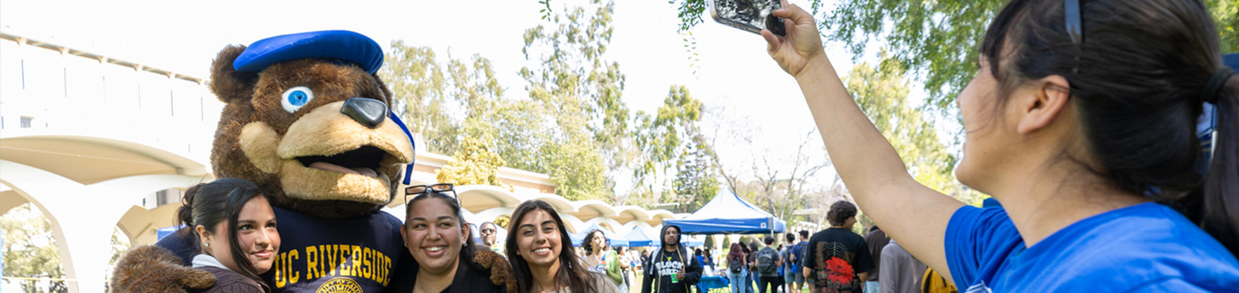 UCR students taking Selfie